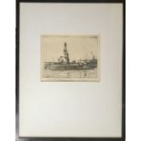 Wilfred C Appleby (1889-after 1954) YACHT CLUB DARSENA, signed etching.