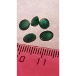 5 matching emeralds