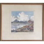 Stirling Gillespie (1908-1993) THE CUILLINS FROM ELGOL, watercolour