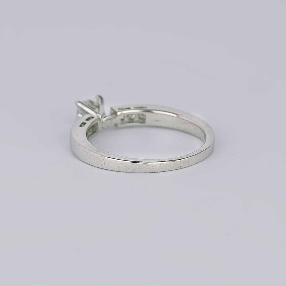 14 K / 585 White Gold Solitaire Diamond Ring - Image 5 of 6