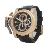 Graham Chronofighter Oversize Goldfinger Chronograph 18K Rose Gold - 2OVCF.B08A.C83T