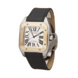 Cartier Santos 100 Stainless Steel & Yellow Gold - W20072X7 or 2656