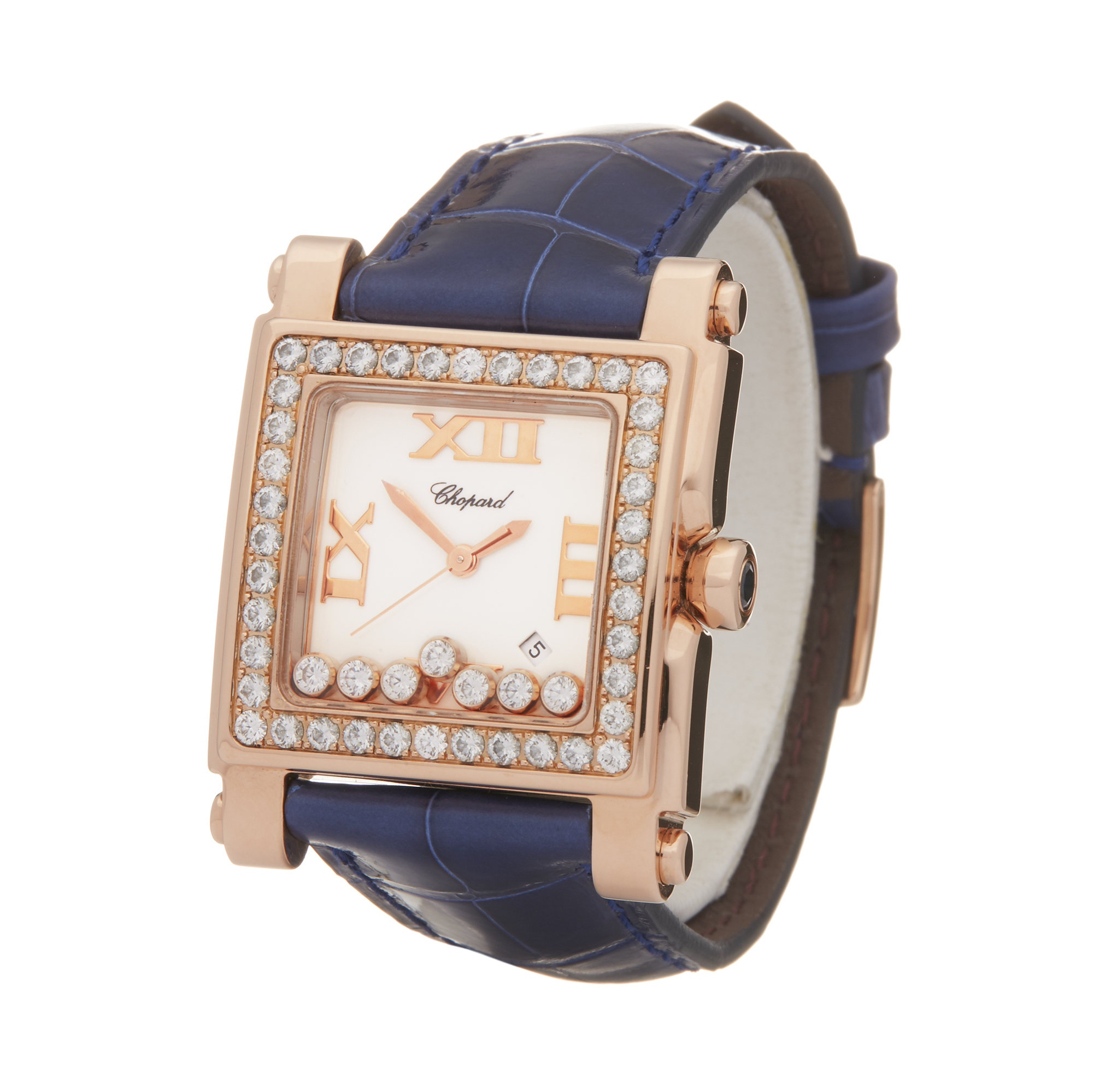 Chopard Happy Sport 7 Diamond 18k Rose Gold - 275321-5002