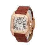 Cartier Santos 100 18k Rose Gold - 2879