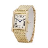 Cartier Tank Paris Diamond 18k Yellow Gold