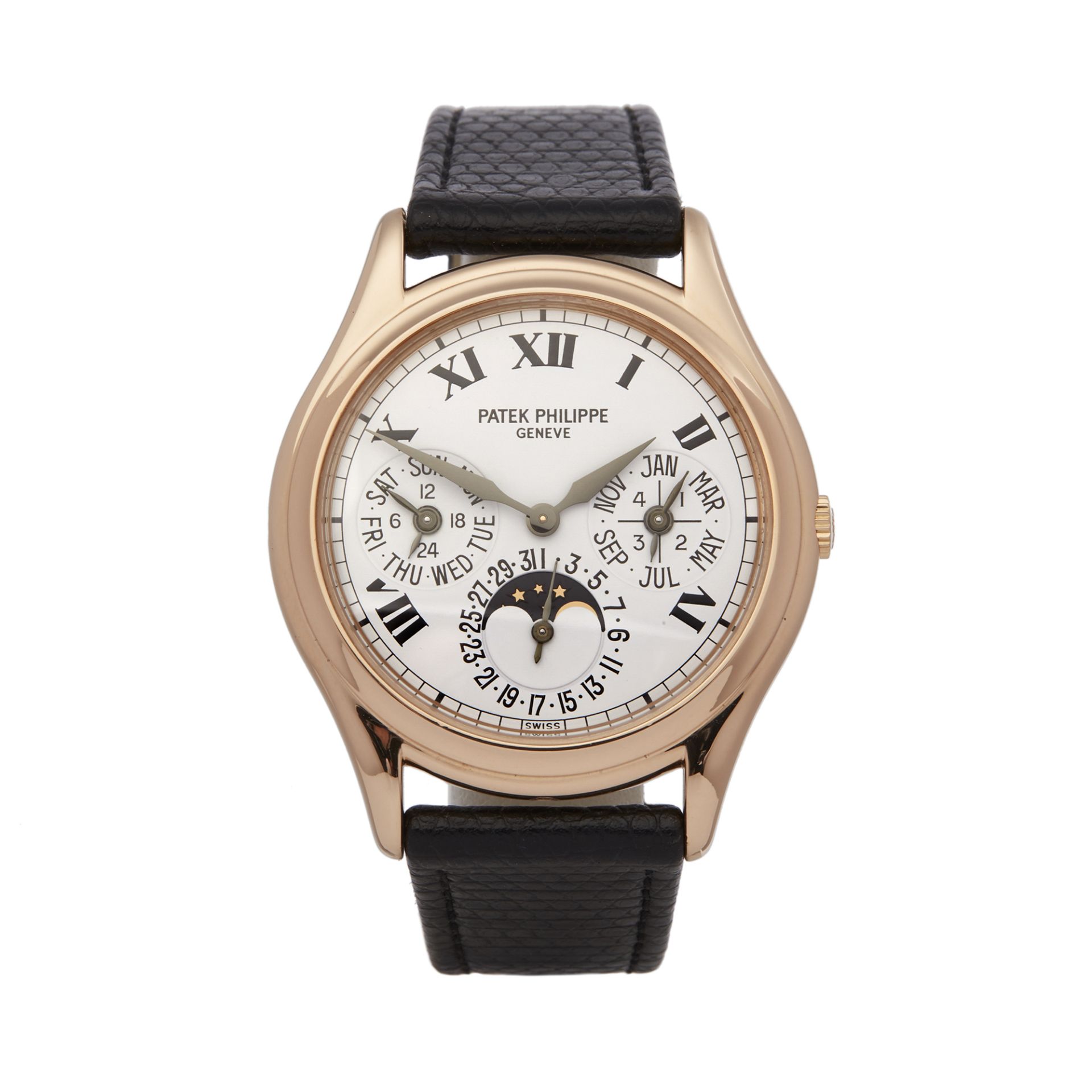 Patek Philippe Perpetual Calendar Porcelain Dial 18k Rose Gold - 3940 - Image 6 of 6