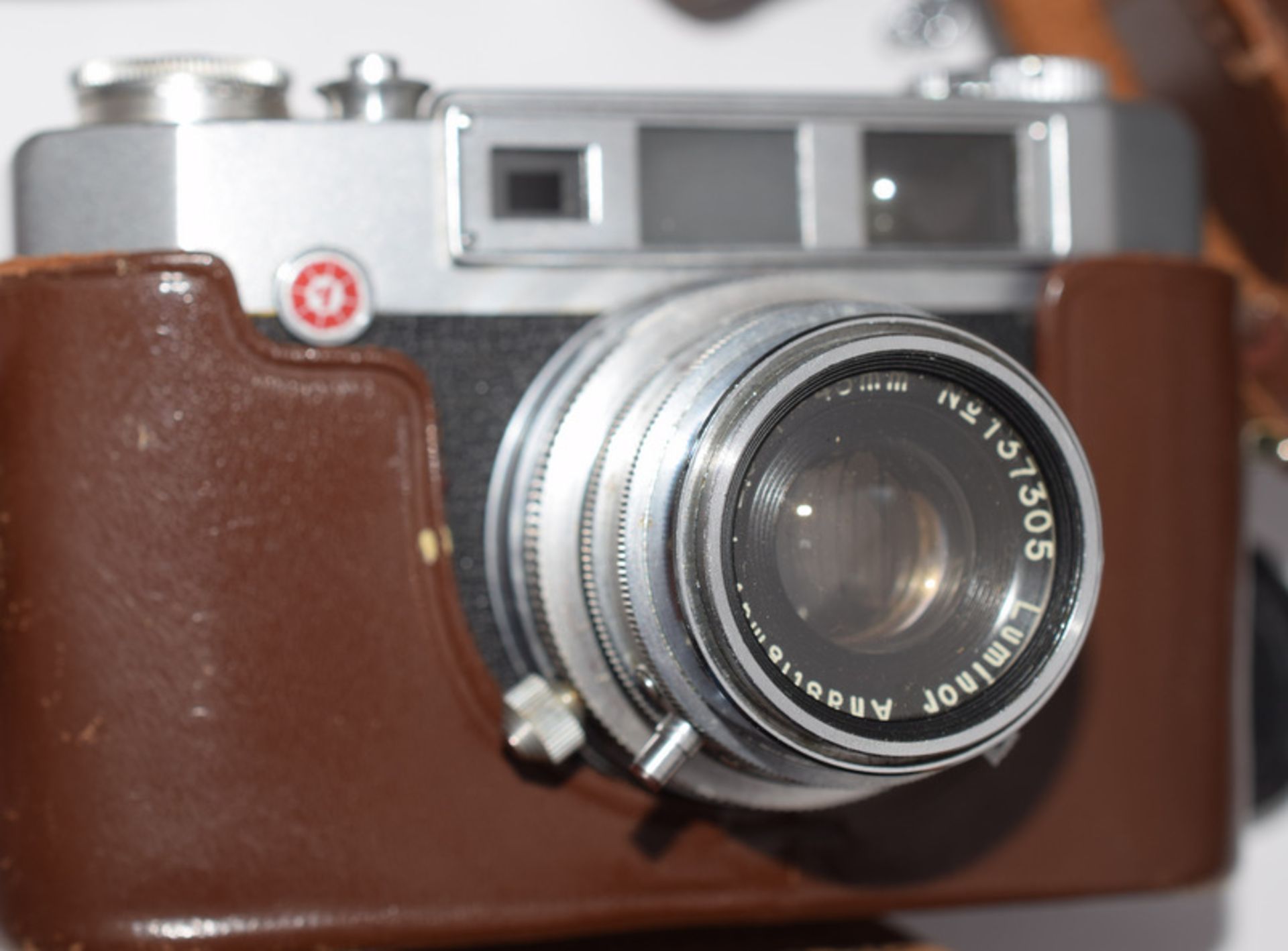 Vintage 35mm Camera With Accessories And Leather Case - Image 2 of 6