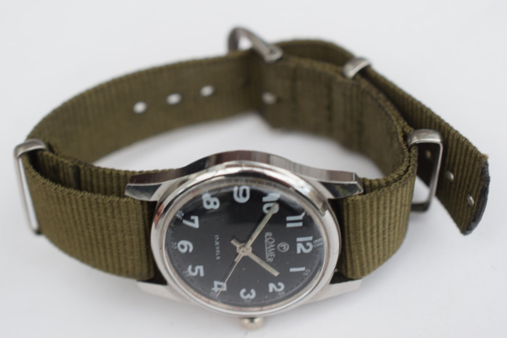 Roamer 17 Jewels Military Style Watch - Image 4 of 4