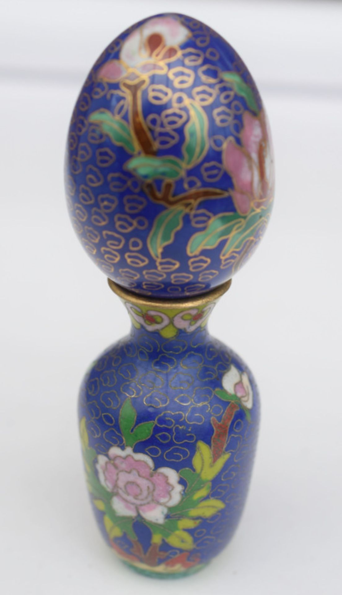 Cloisonne Egg And Vase Set