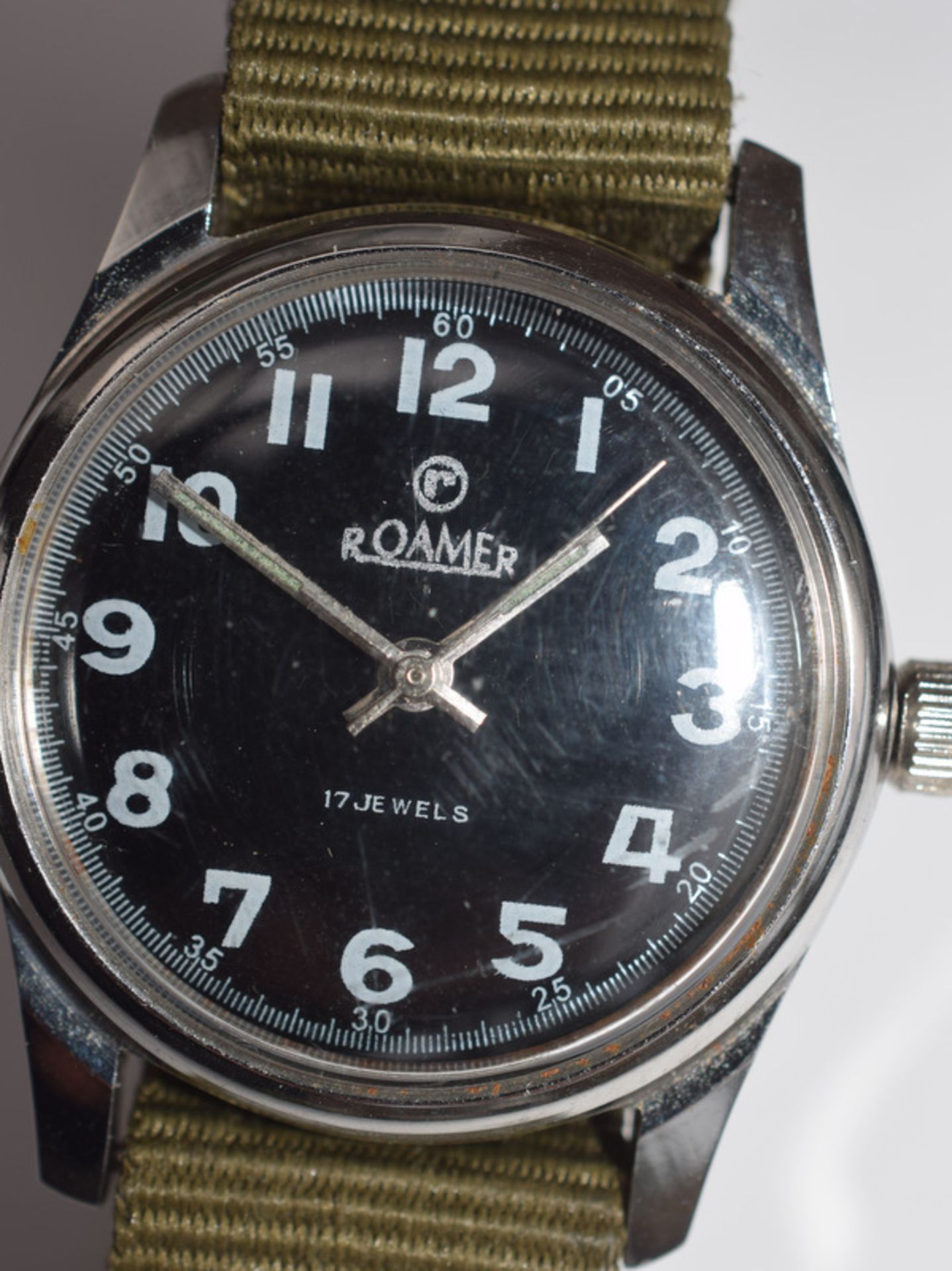 Roamer 17 Jewels Military Style Watch