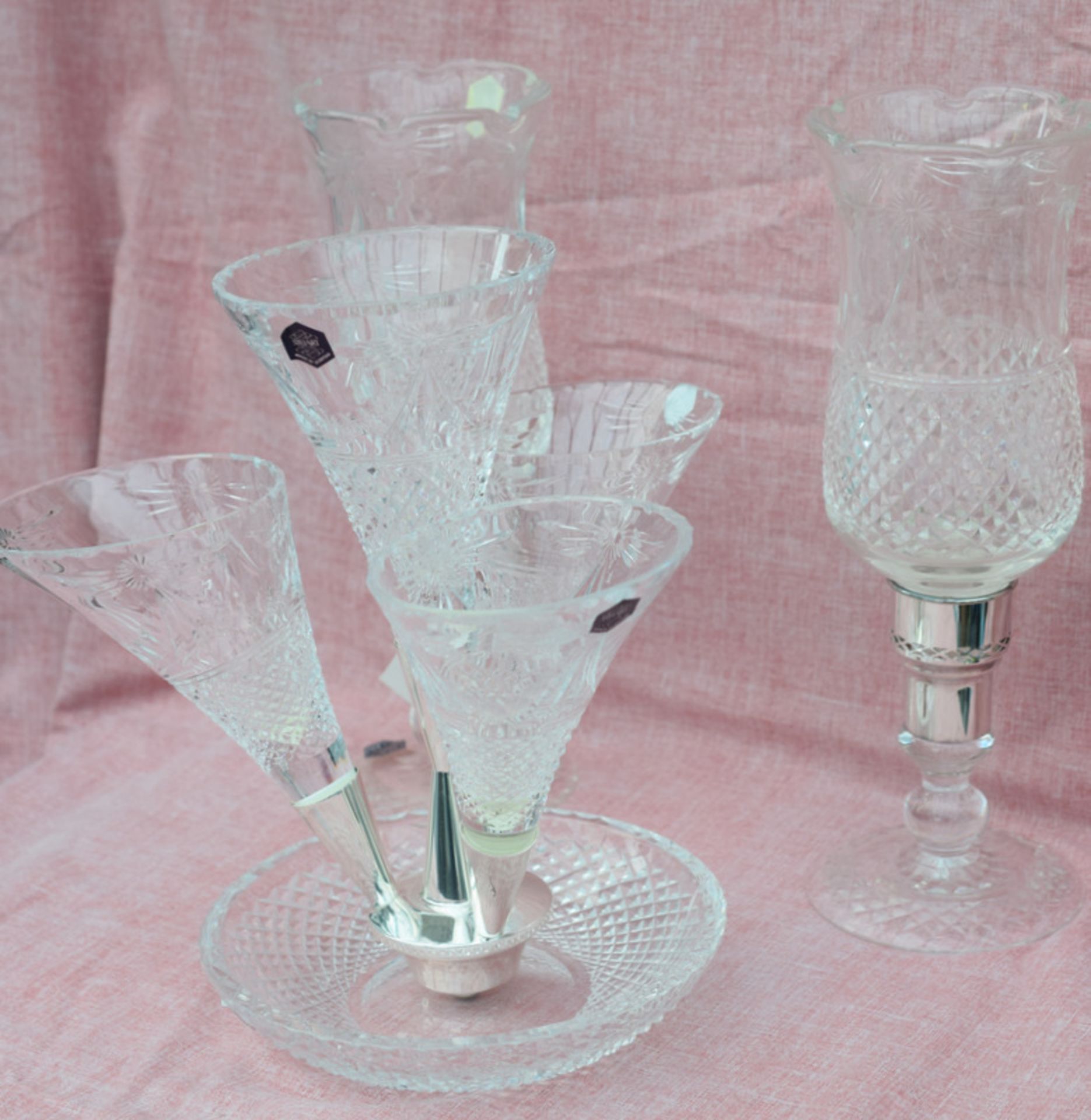 Stuart Crystal Epergne Set With Garnitures - Image 9 of 9