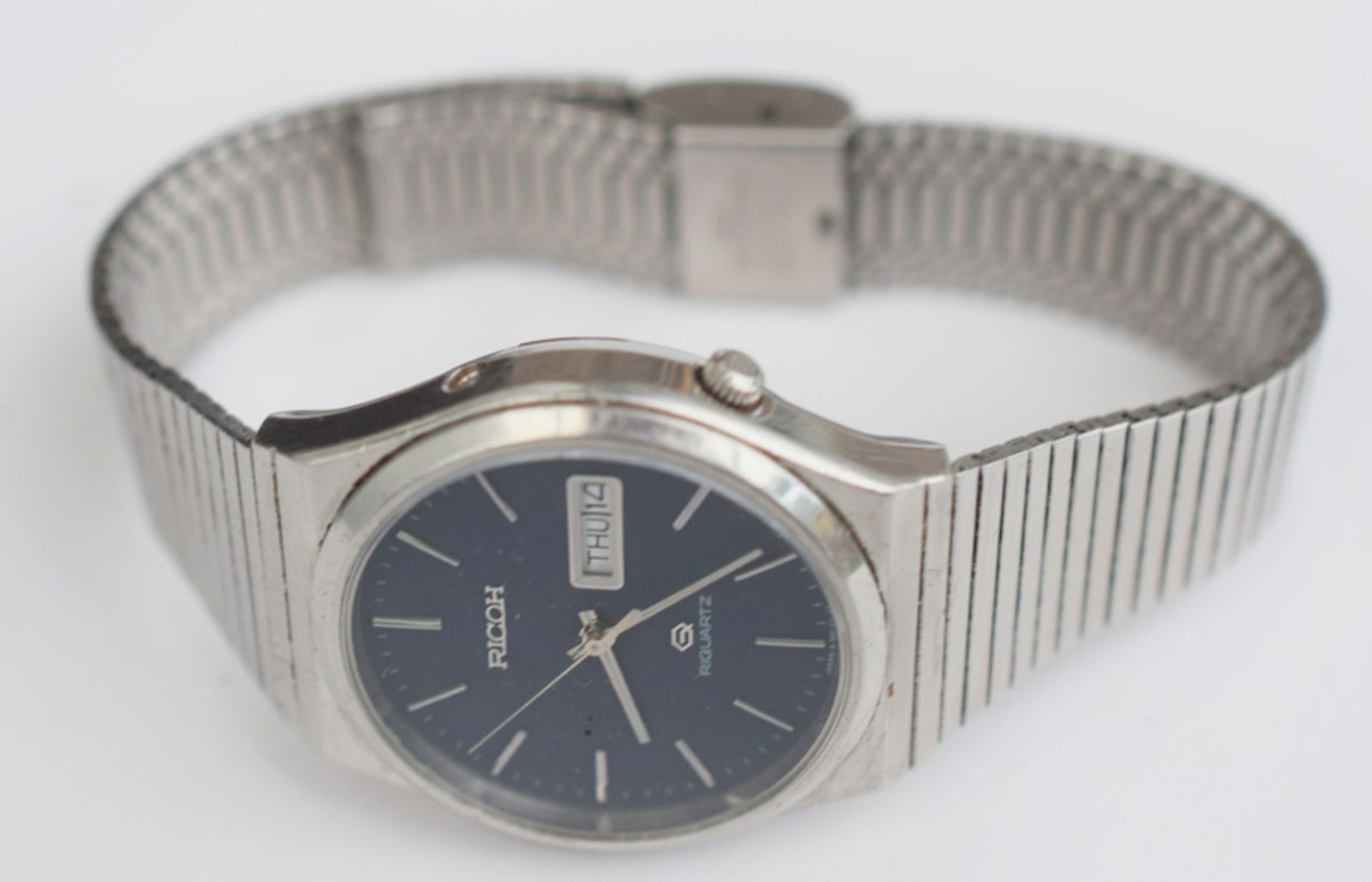 Ricoh Blue Dial Quartz Watch - Image 3 of 4