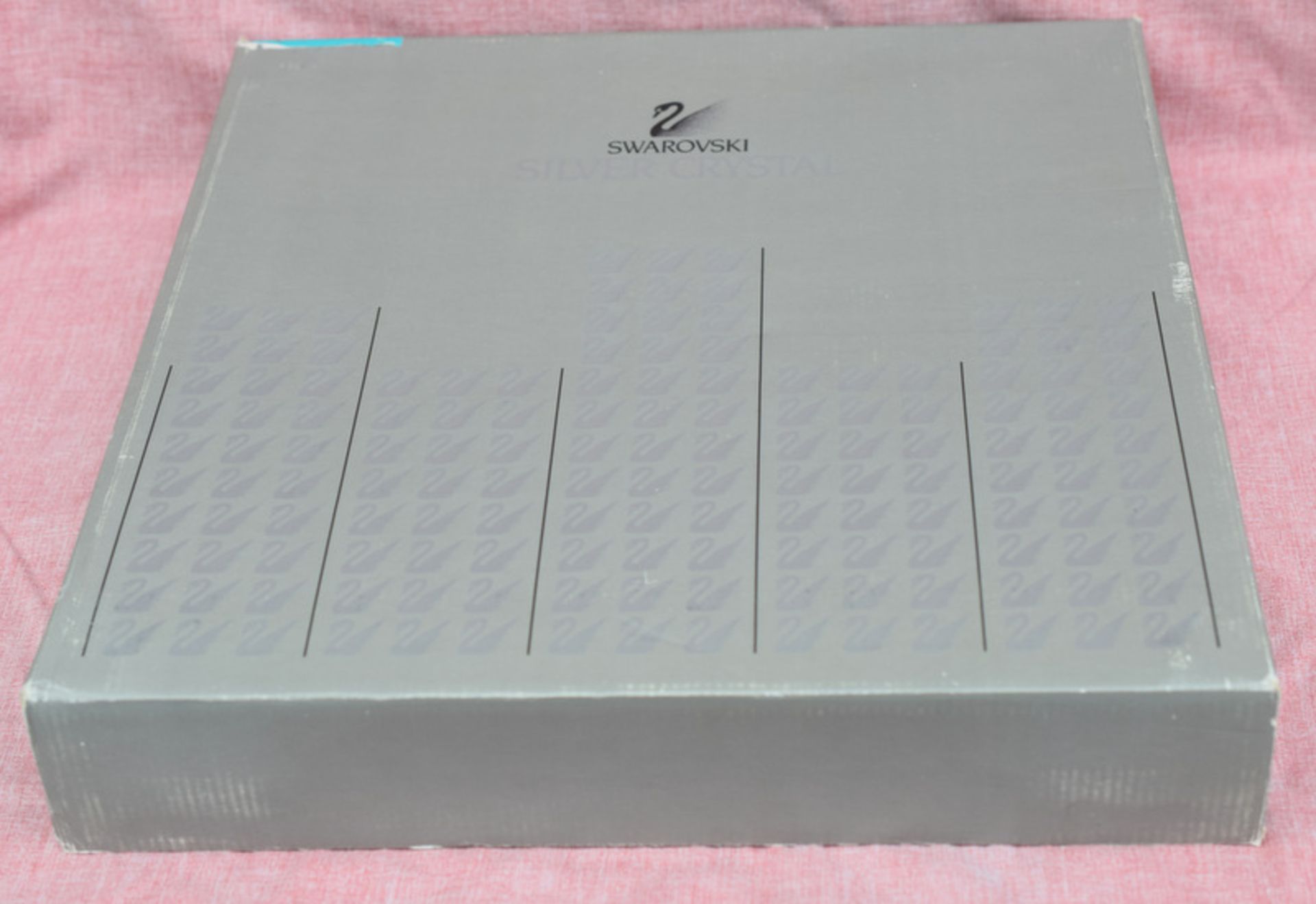 Swarovski Silver Crystal Chess Set Like New In Box - Image 4 of 10