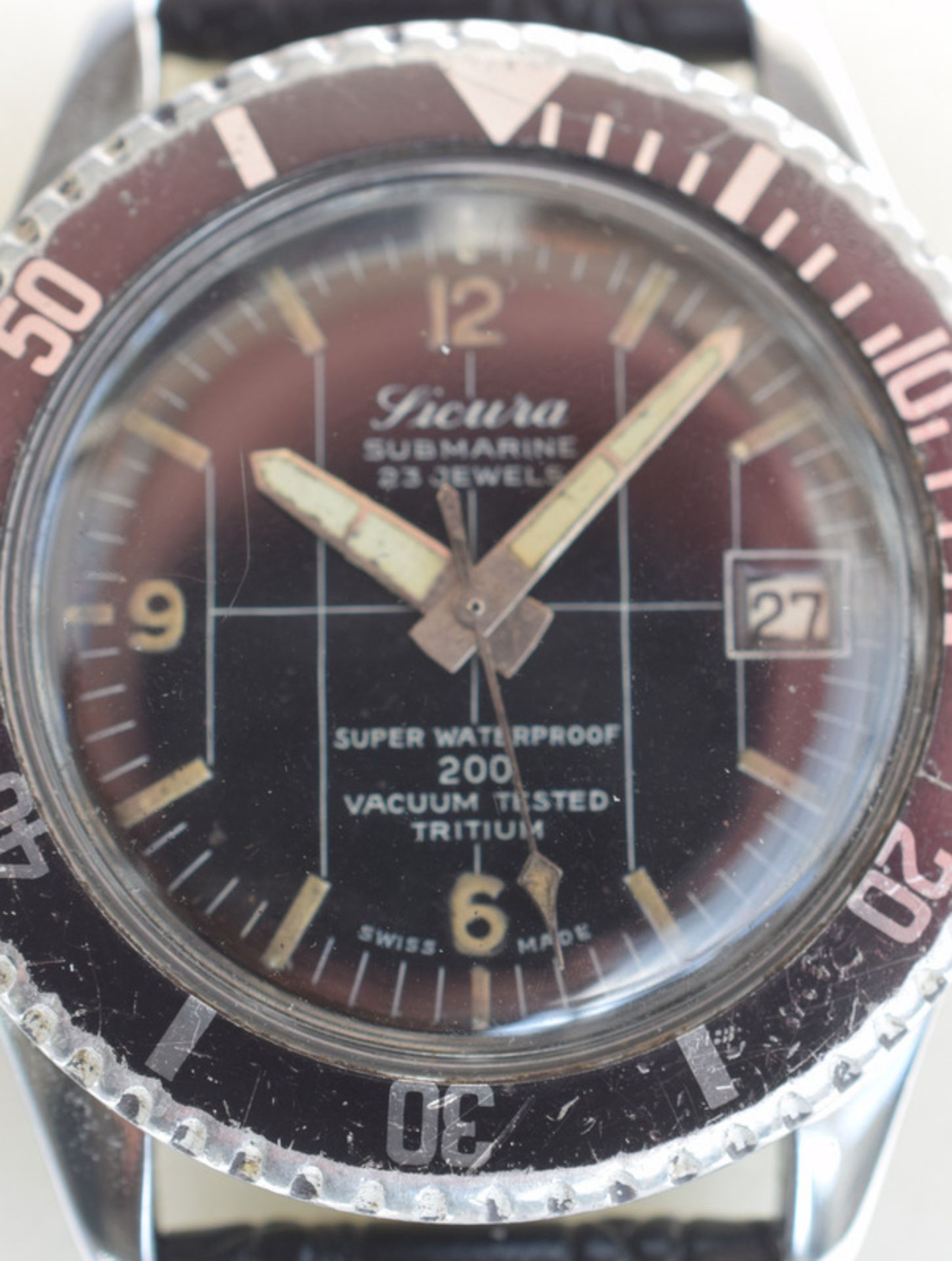 Vintage Sicura Submarine Pre-Breitling Divers Watch - Image 4 of 5