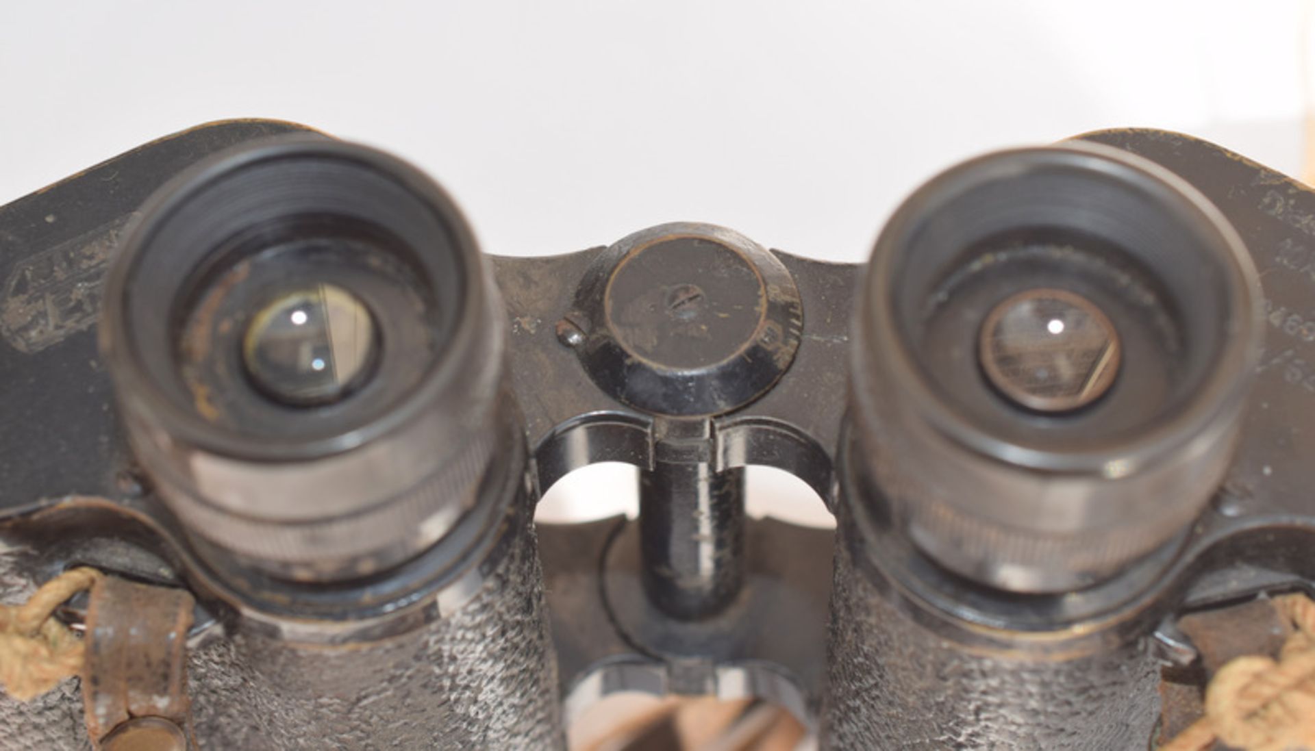 Dienstglas MkM German Military Binoculars WW2 18X50 With Leather Case - Image 3 of 8