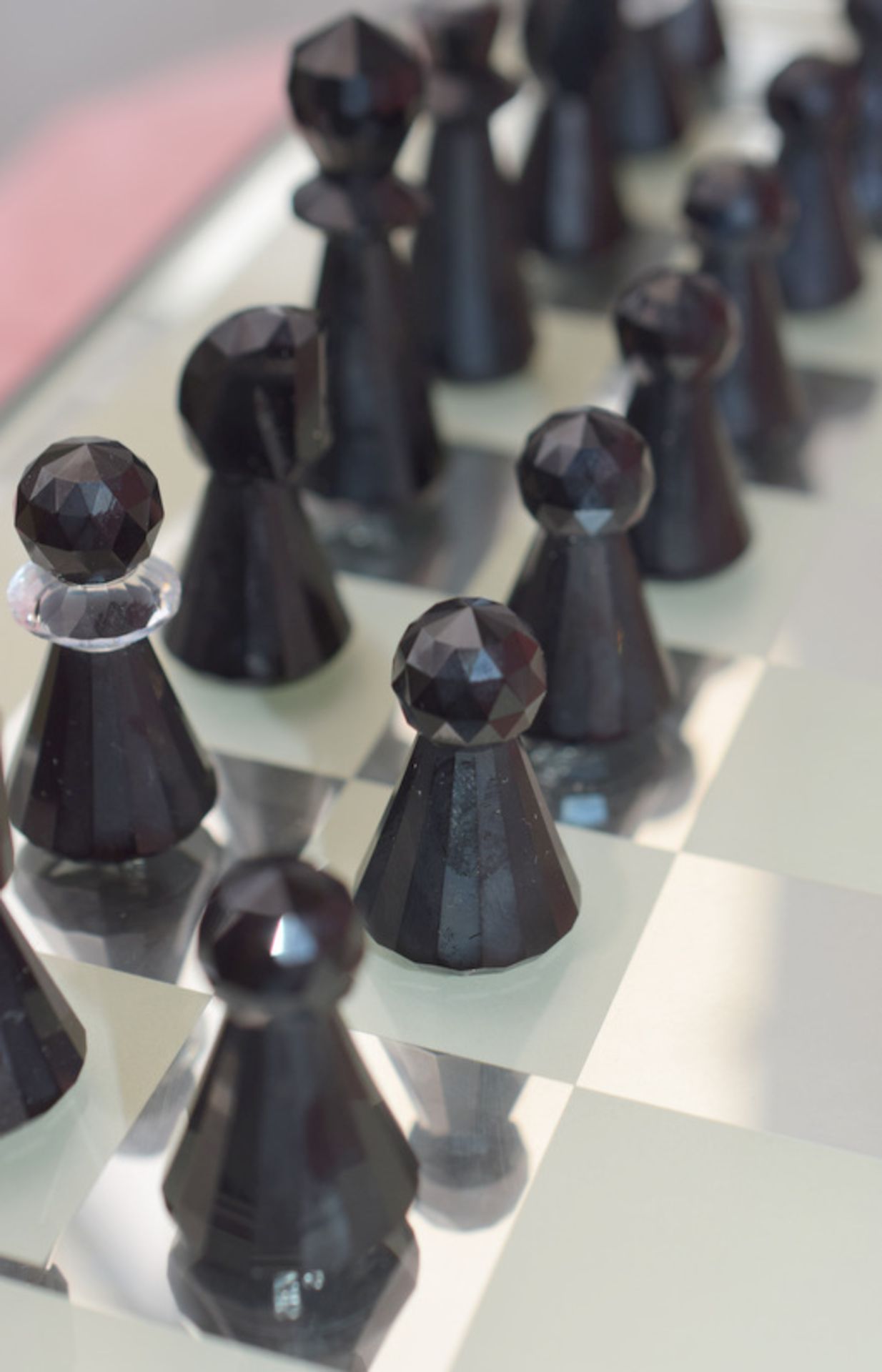 Swarovski Silver Crystal Chess Set Like New In Box - Image 7 of 10