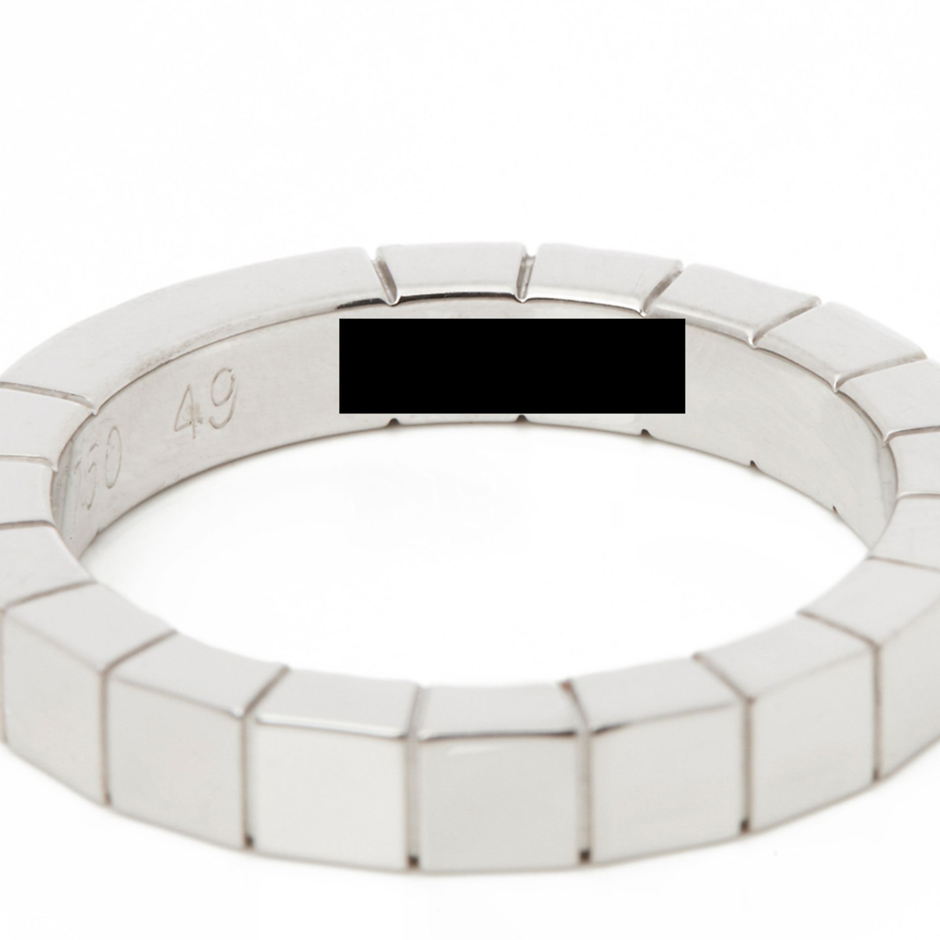 Cartier 18k White Gold Lanieres Band Ring - Image 6 of 9