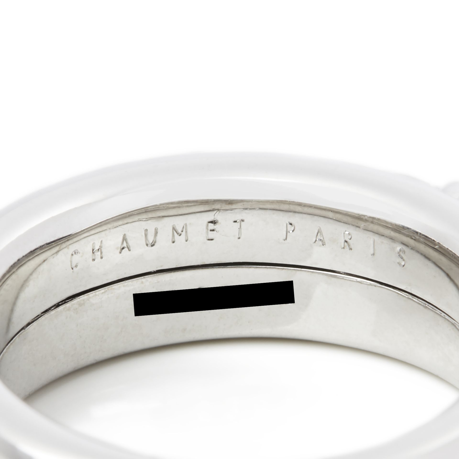 Chaumet 18k White Gold Diamond Liens Ring - Image 4 of 6