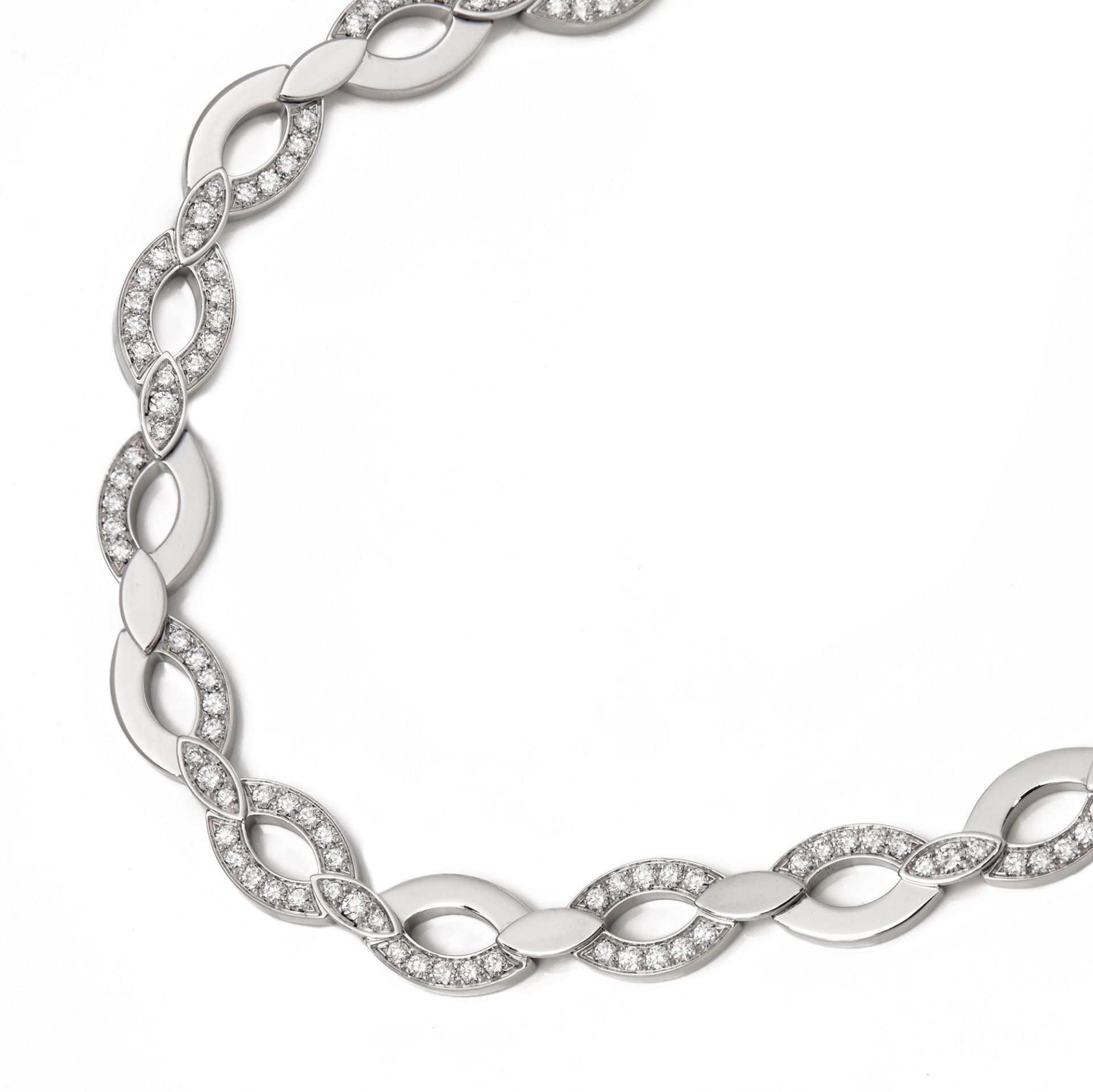 Cartier 18k White Gold Diamond Diadea Necklace - Image 2 of 7