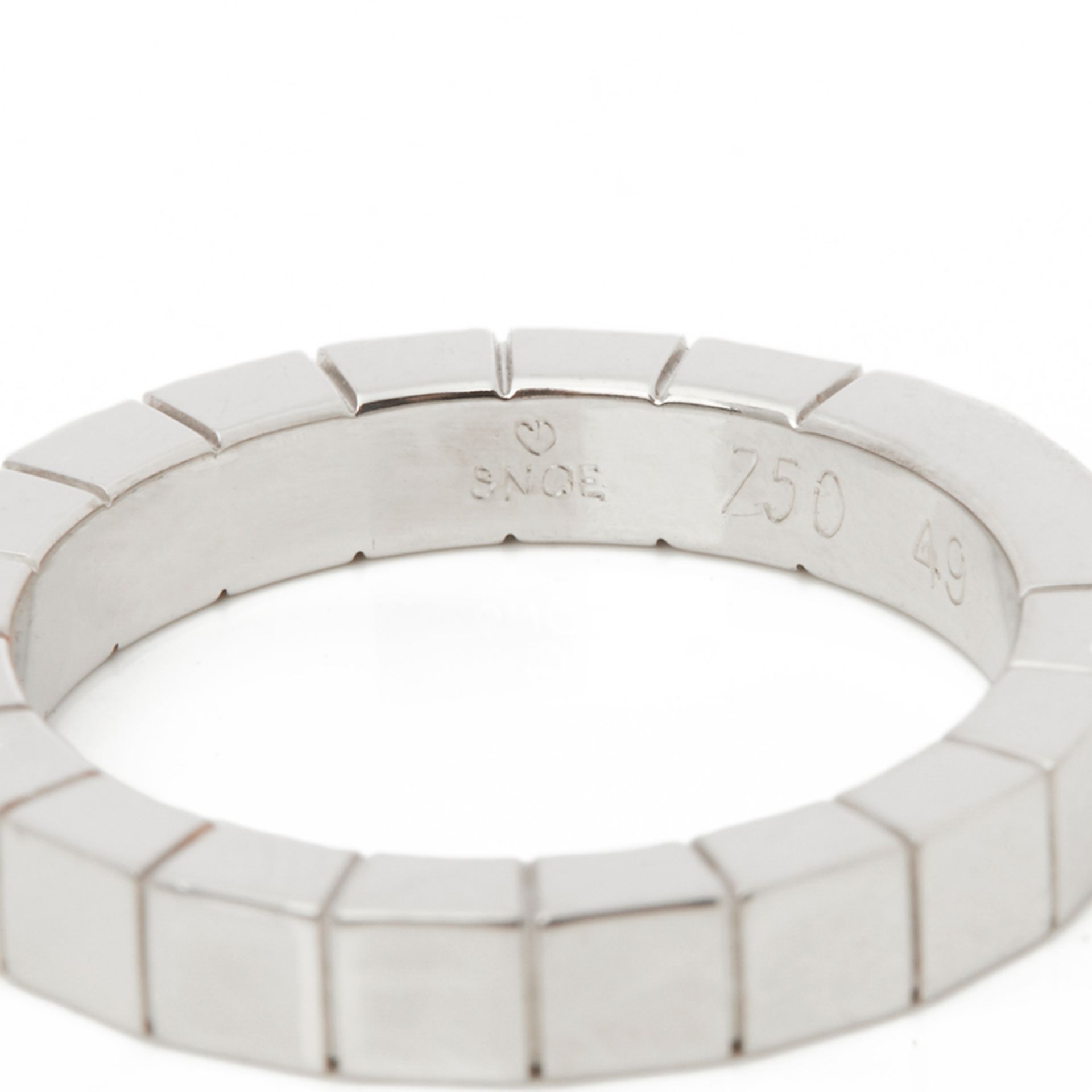 Cartier 18k White Gold Lanieres Band Ring - Image 2 of 9