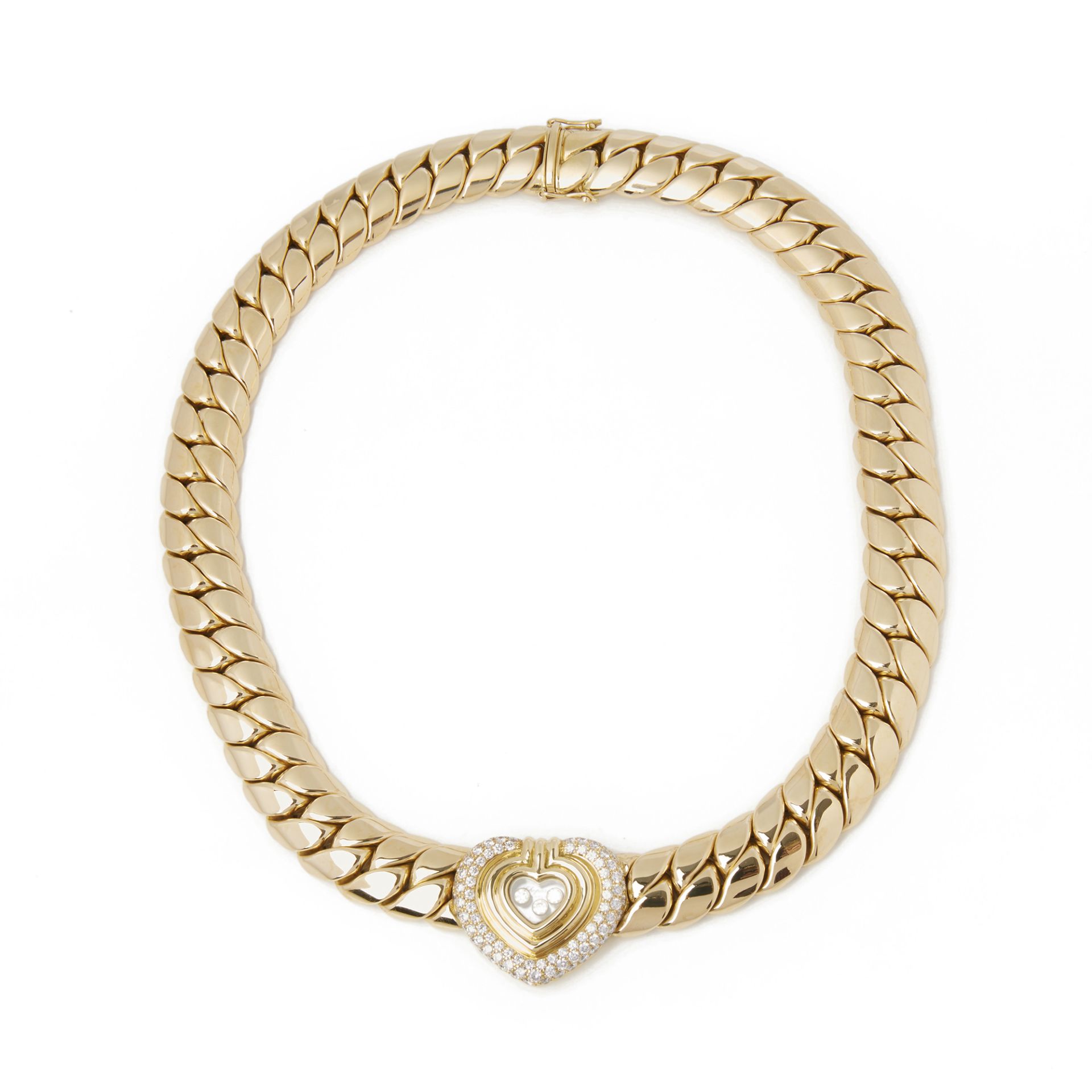 Chopard 18k Yellow Gold Happy Diamonds Necklace - Image 5 of 7