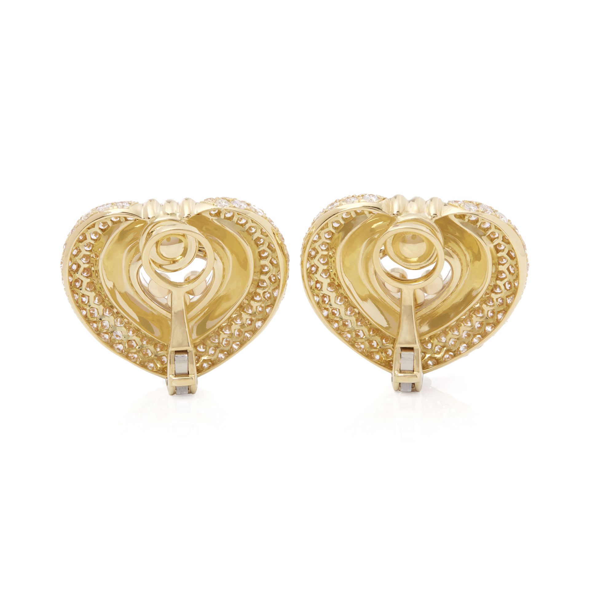 Chopard18k Yellow Gold Happy Diamonds Earrings - Image 3 of 6