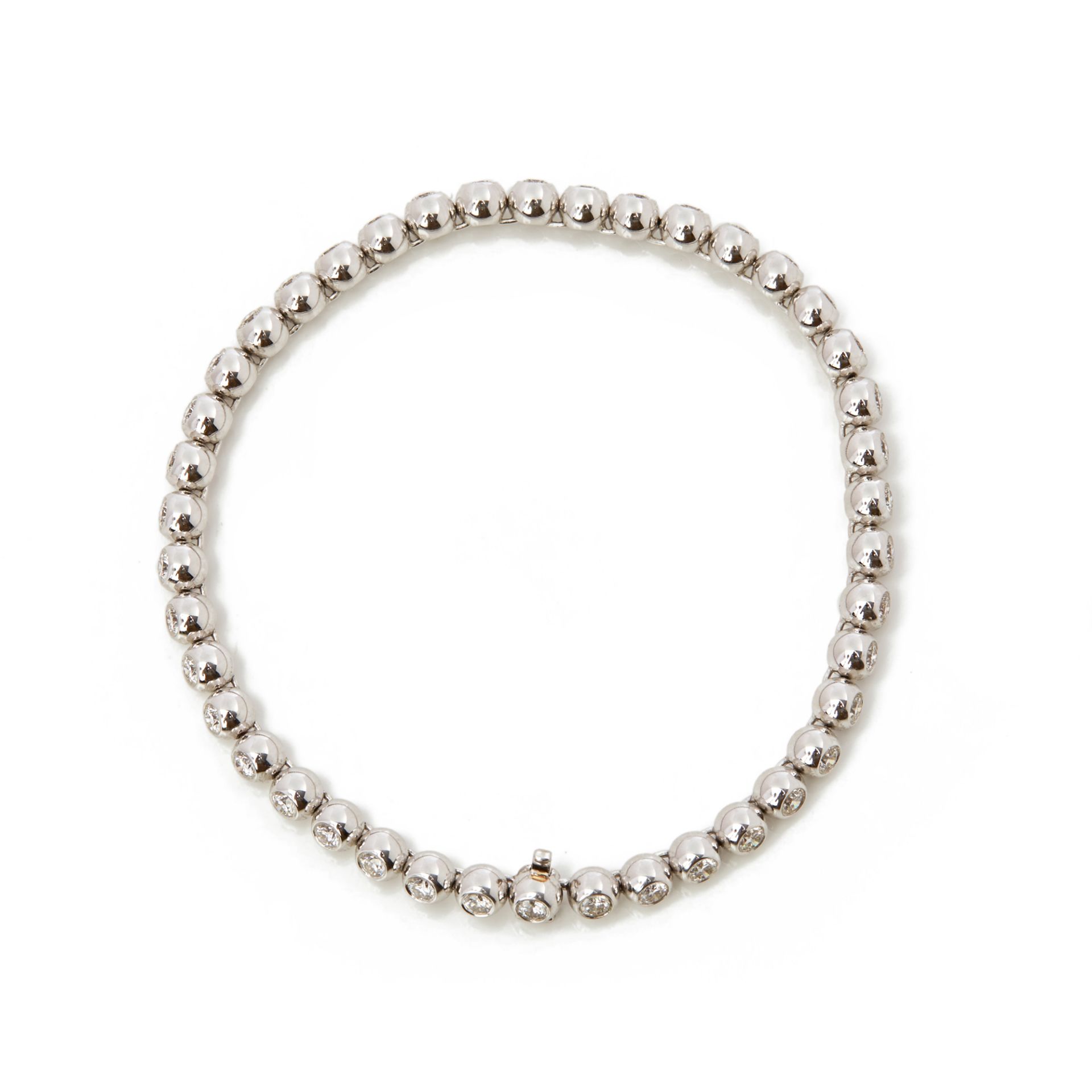 18k White Gold Beaded 2.00ct Diamond Bracelet - Image 3 of 7