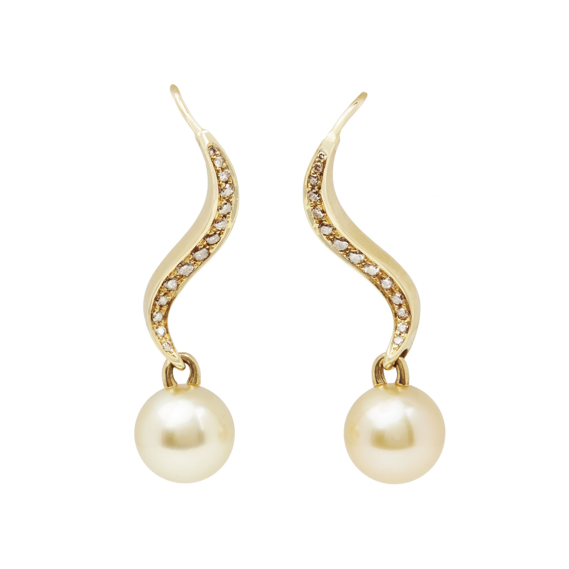 Mikimoto 18k Yellow Gold Akoya Pearl & Diamond Earrings - Image 6 of 6