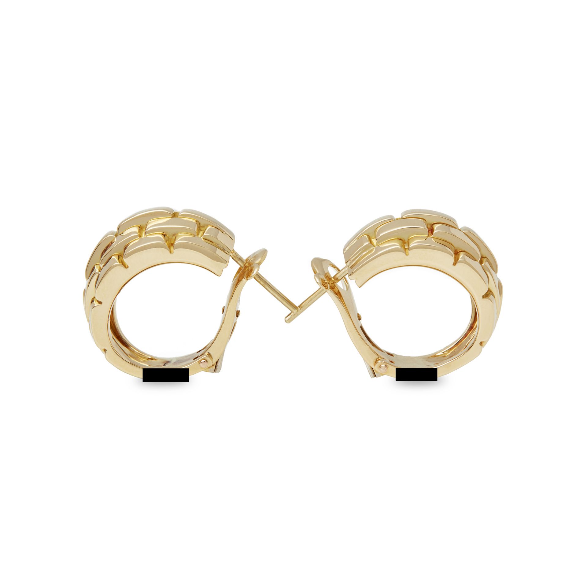 Cartier 18k Yellow Gold Maillon Panthère Earrings - Image 10 of 10