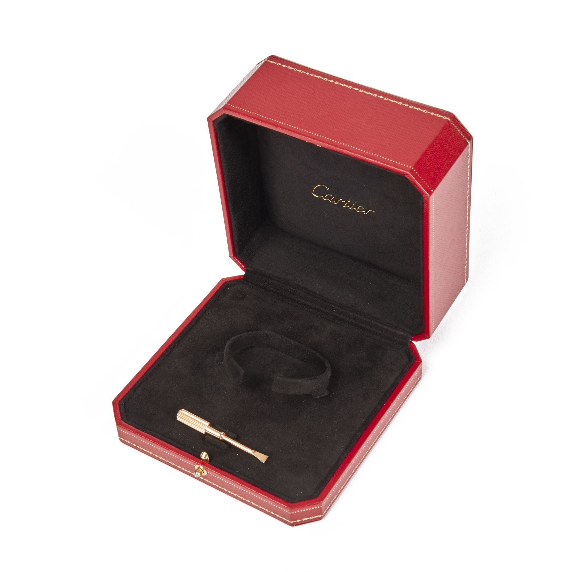 Cartier 18k Rose & White Gold Pavé Diamond Love Bracelet - Image 2 of 9