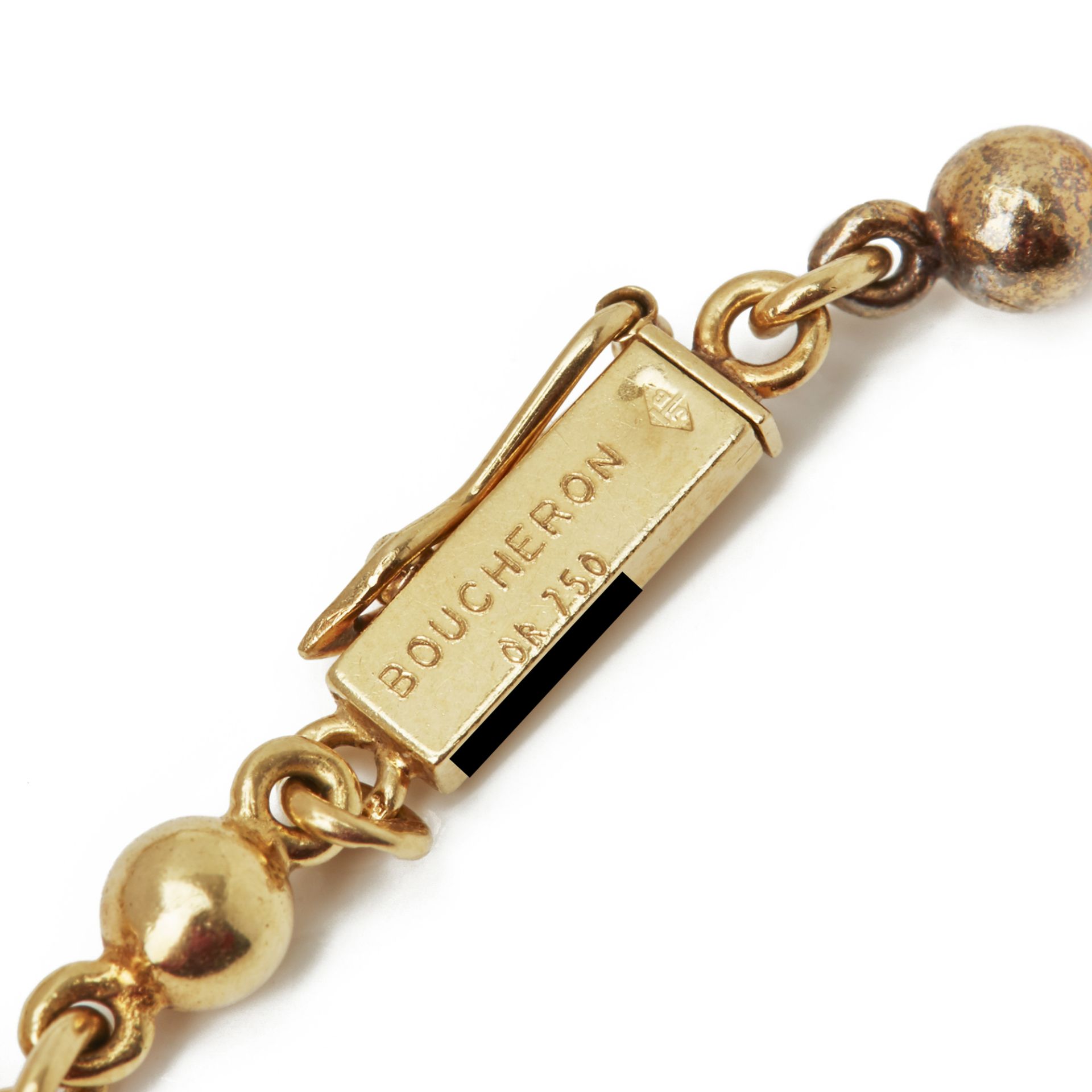 Boucheron 18k Yellow Gold Diamond & Ruby Dragonfly Pendant Necklace - Image 5 of 7