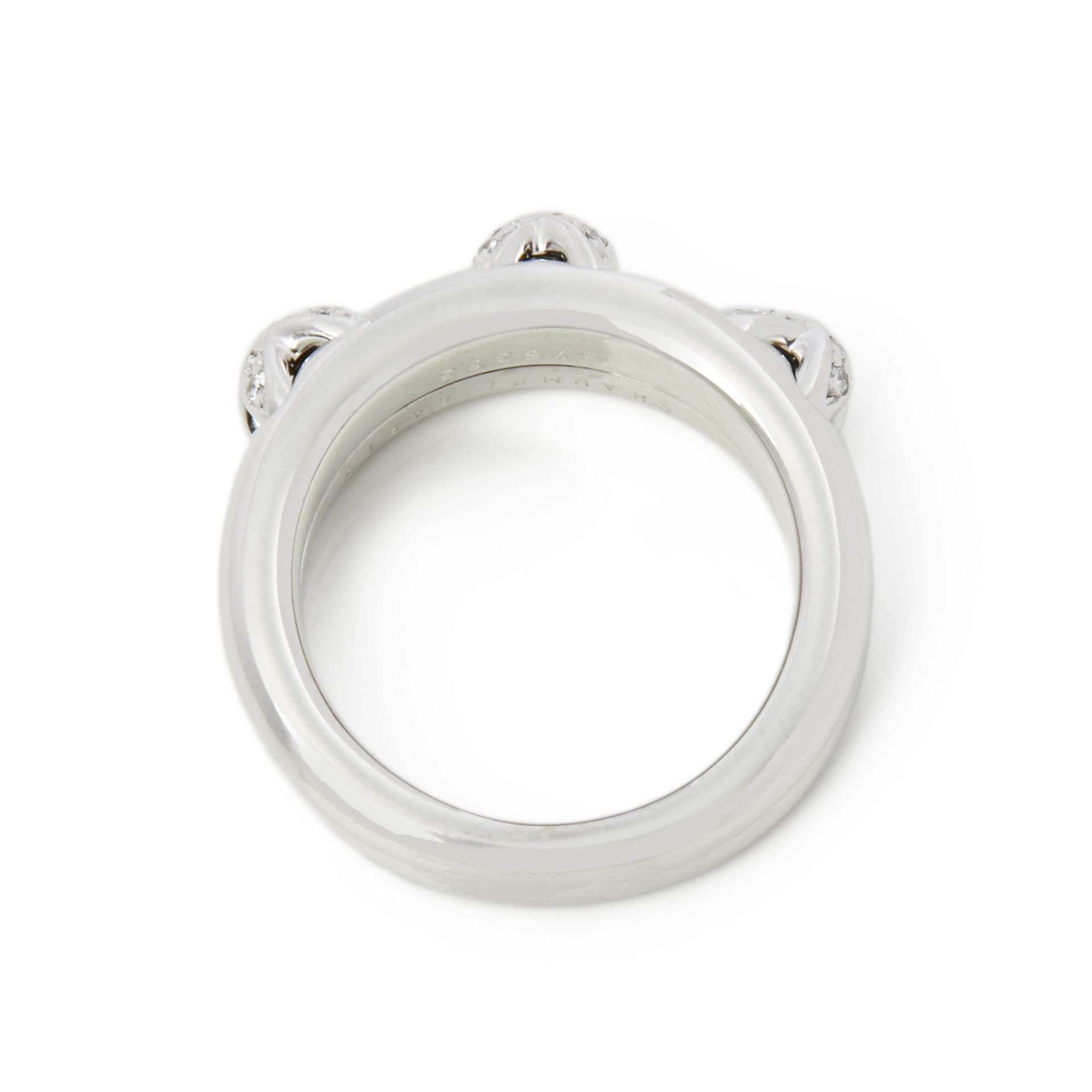 Chaumet 18k White Gold Diamond Liens Ring - Image 5 of 6