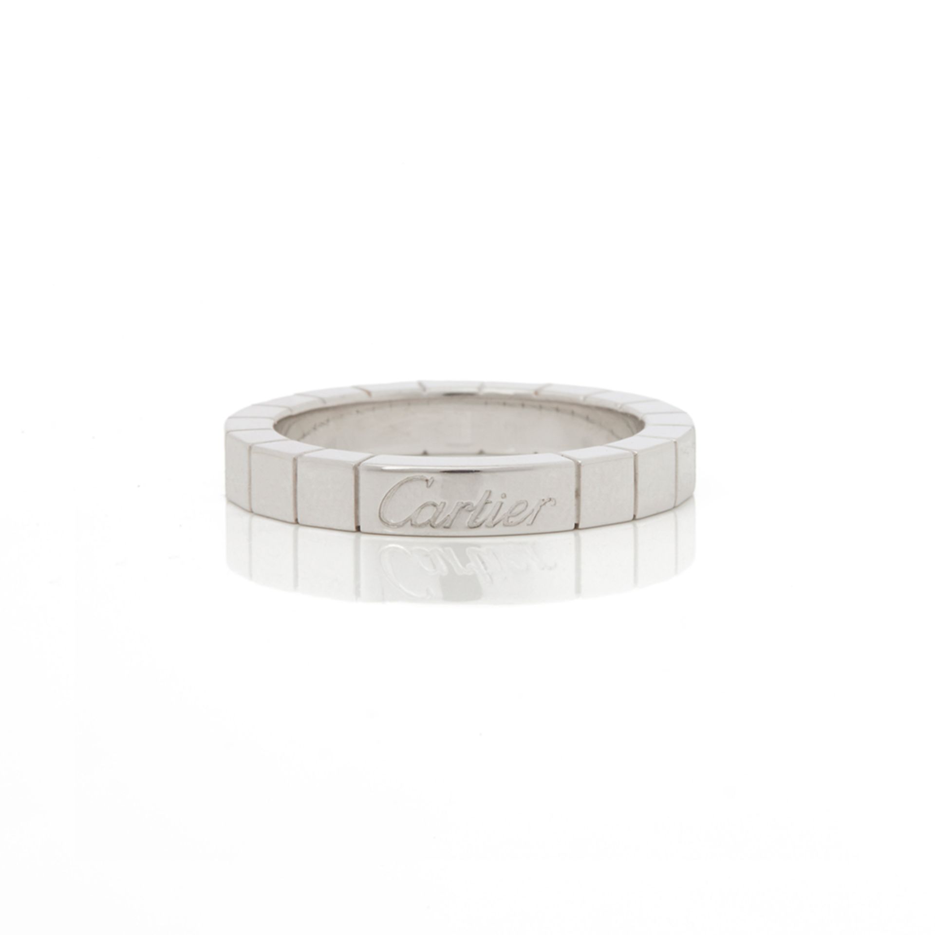 Cartier 18k White Gold Lanieres Band Ring - Image 9 of 9