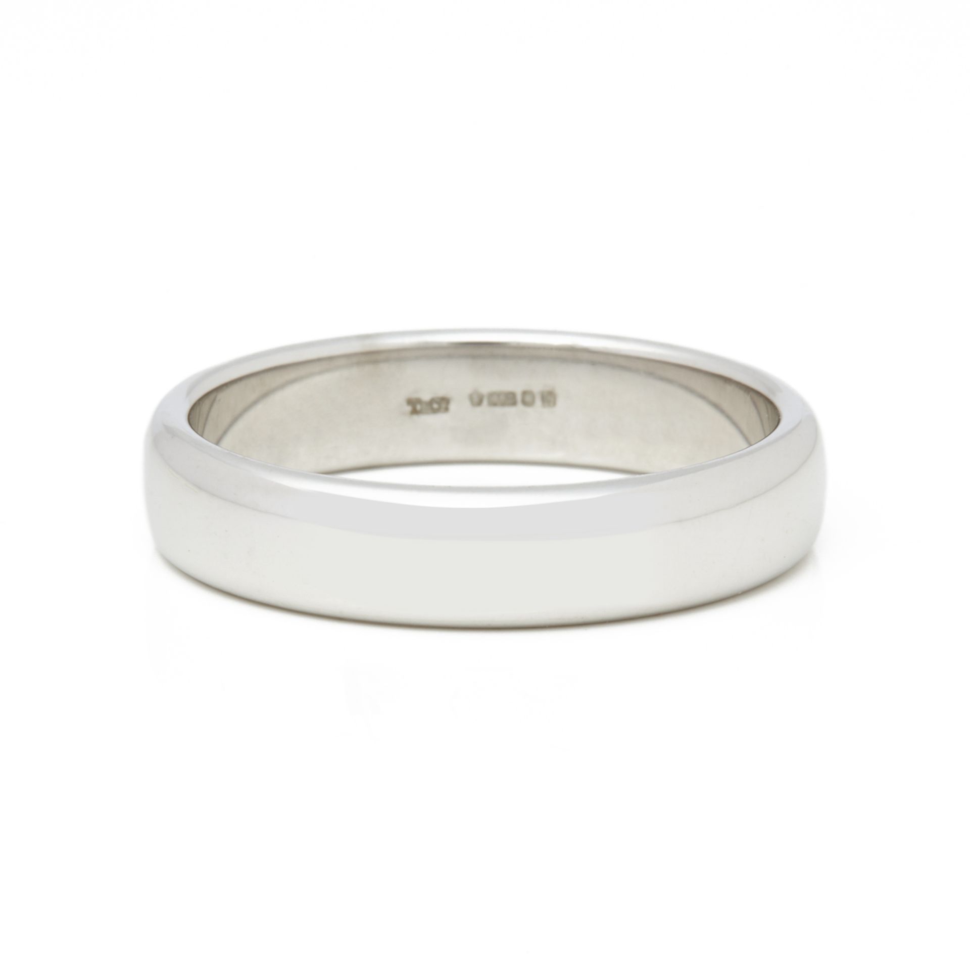 Tiffany & Co. Platinum 4.5mm Lucida Wedding Band - Image 5 of 5