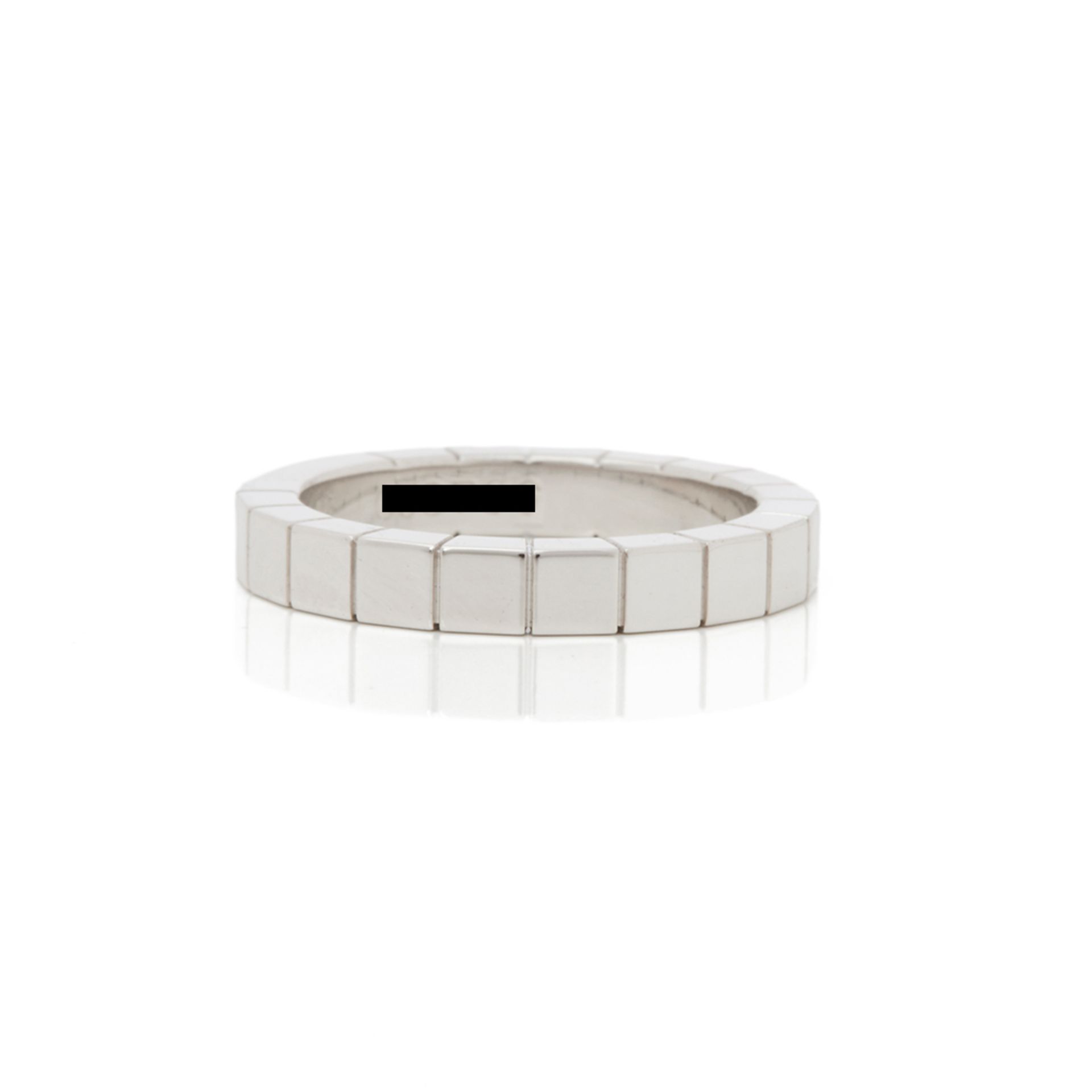 Cartier 18k White Gold Lanieres Band Ring - Image 3 of 9