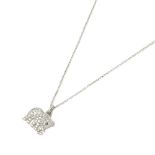 Cartier 18k White Gold Small Bespoke Elephant Pendant Necklace