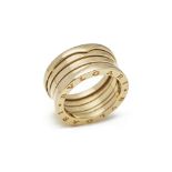 Bulgari 18k Yellow Gold 4 Band B.Zero 1 Ring