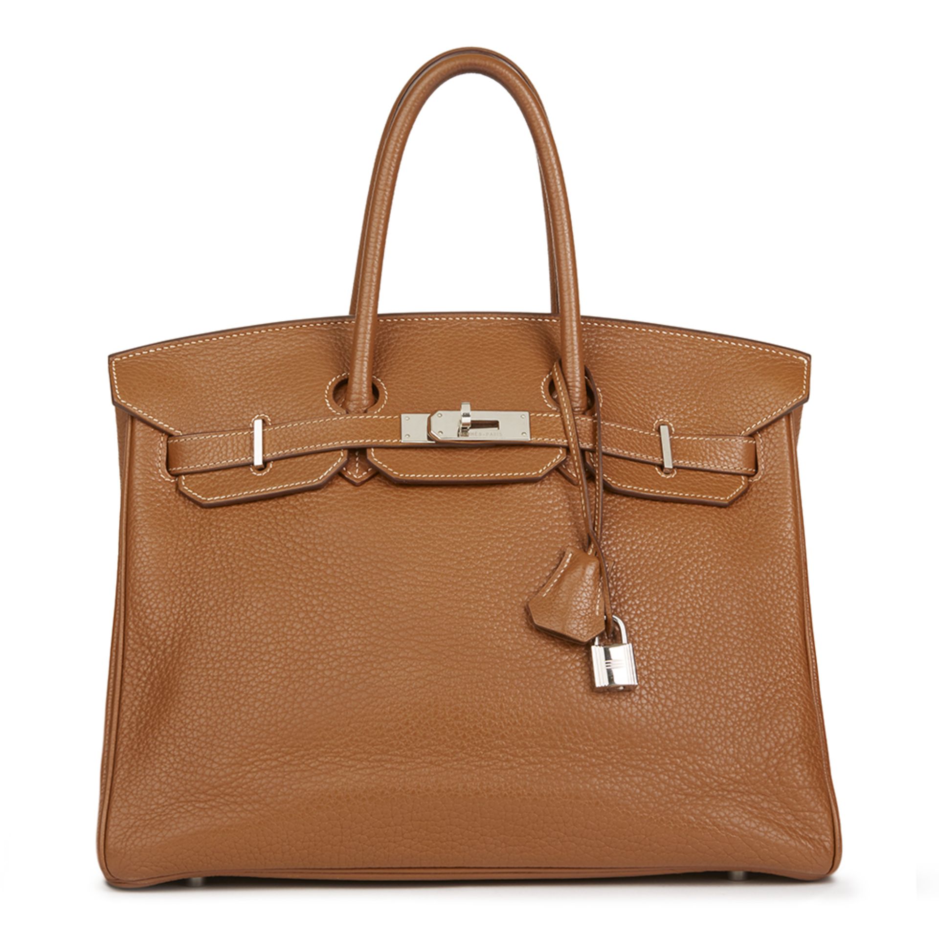 Hermés Gold Clemence Leather Birkin 35cm