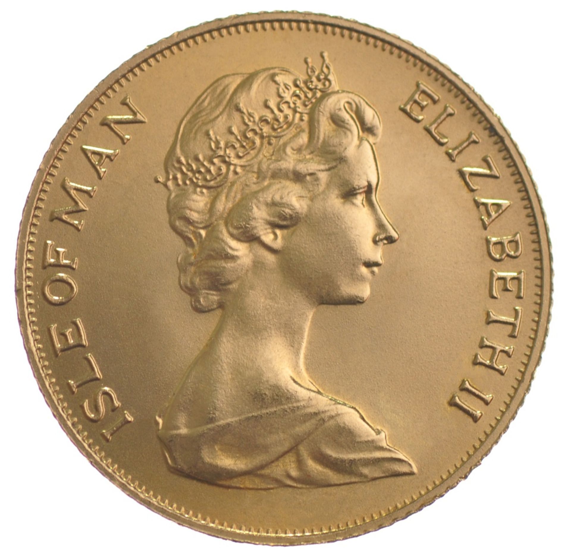 Isle of Man, Elizabeth II, gold Half-Sovereign