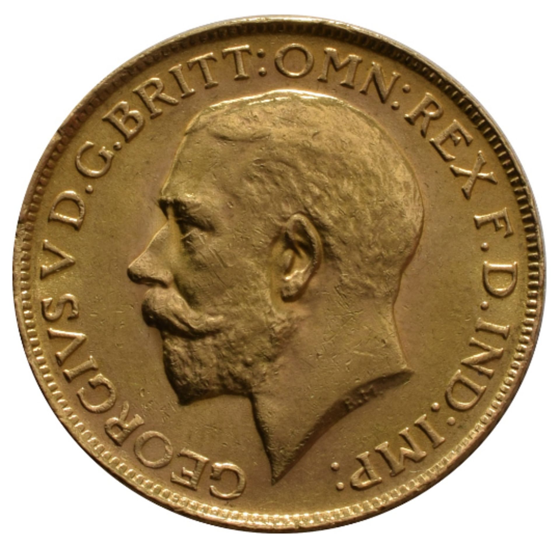 1927 - King george V - Full Gold sovereign - solid gold - 8 grams - Image 2 of 2