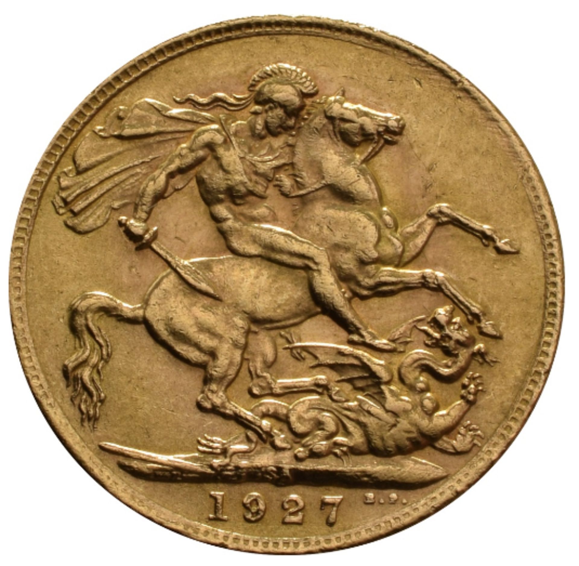 1927 - King george V - Full Gold sovereign - solid gold - 8 grams