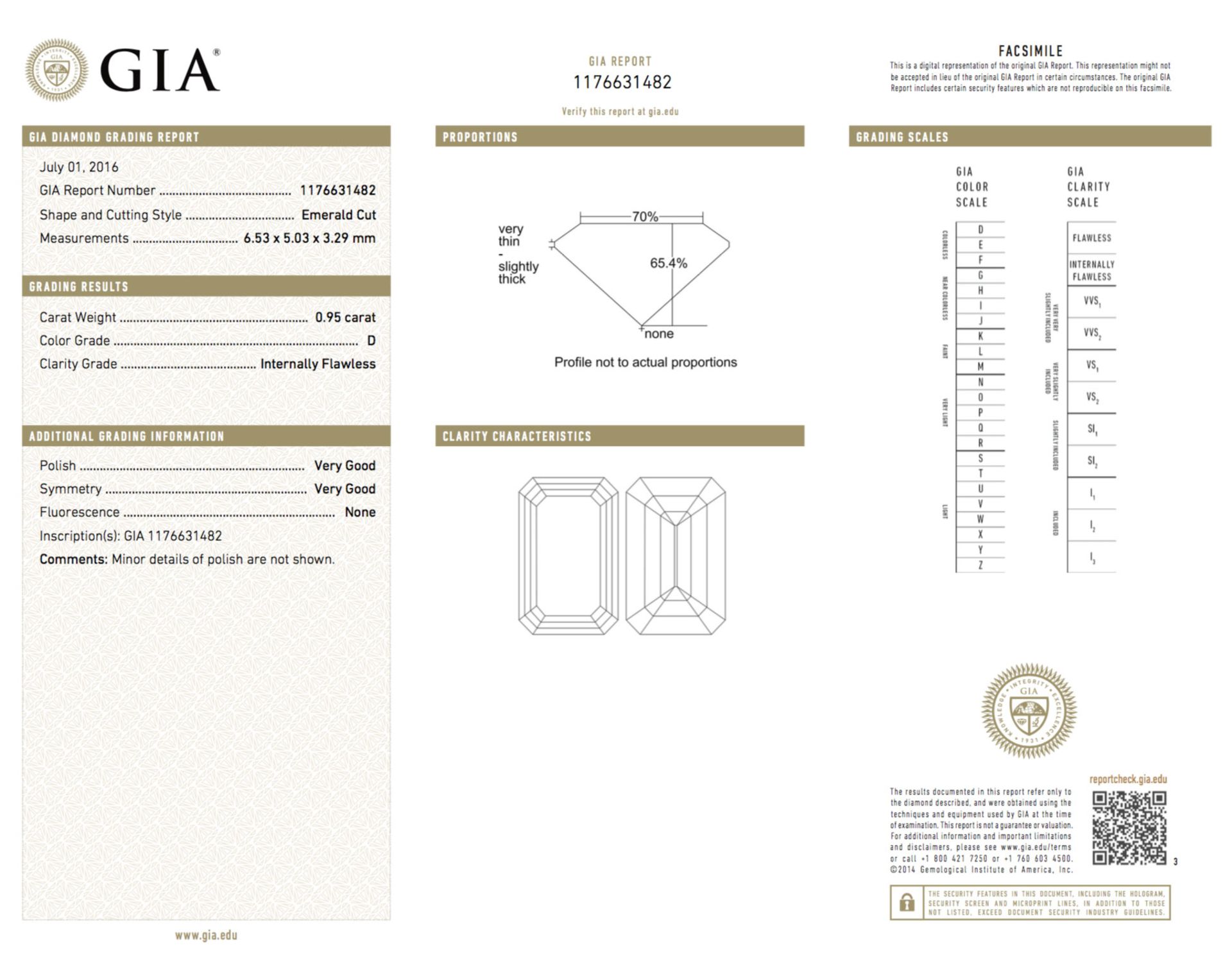 0.95 Carat GIA Certified, Natural IF Diamond - Image 3 of 4