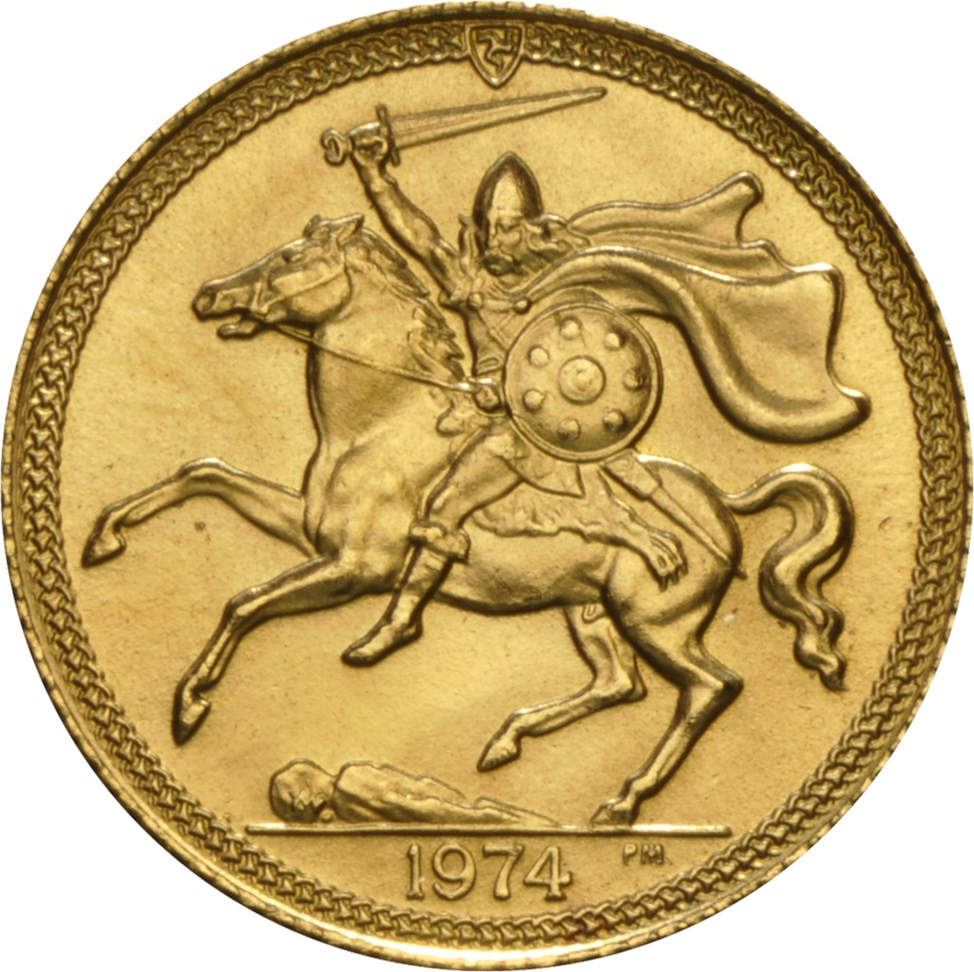 Isle of Man, Elizabeth II, gold Half-Sovereign - Image 2 of 2