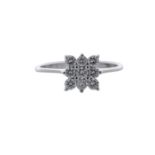 18ct White Gold Fancy Cluster Diamond Ring 0.45