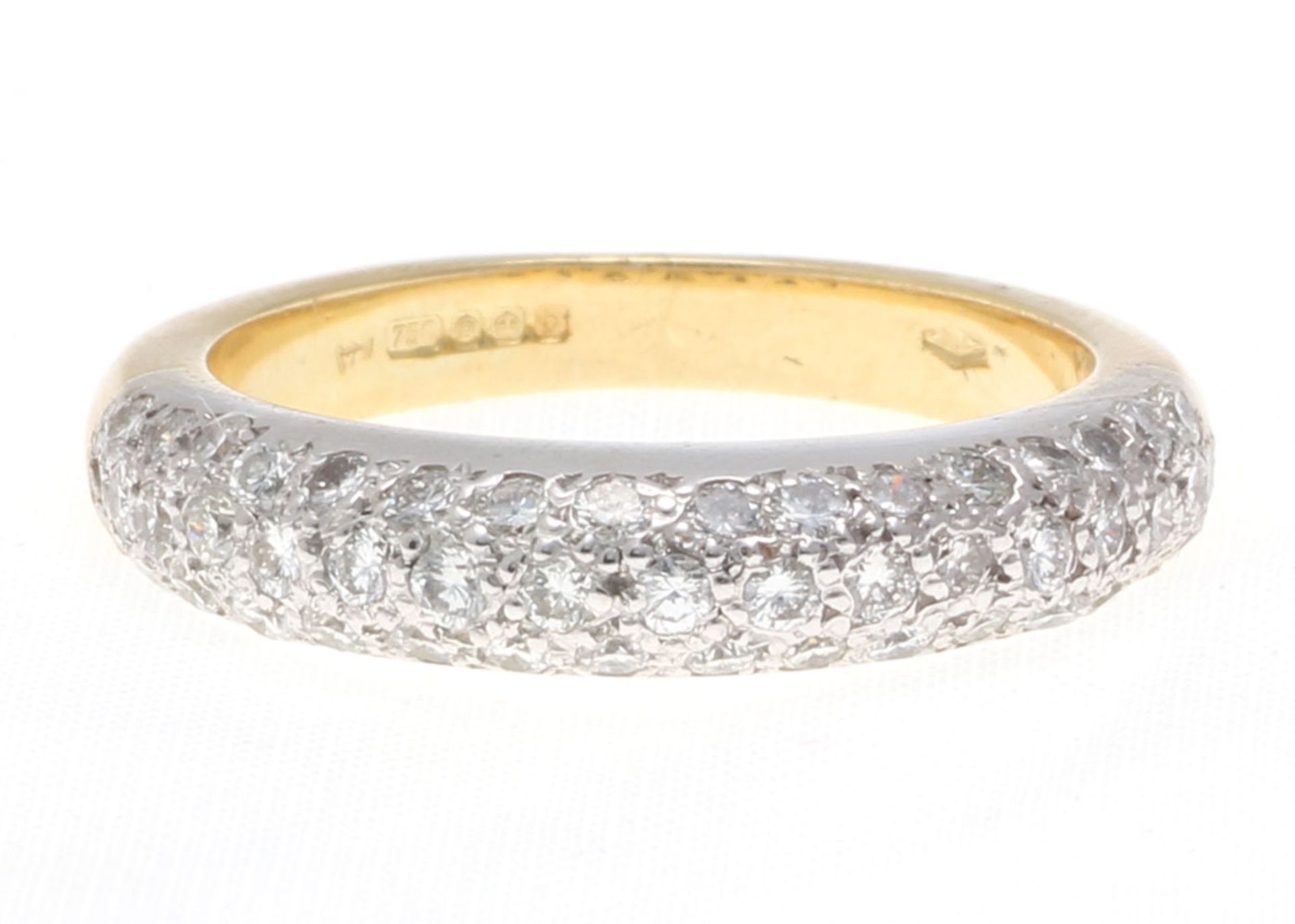 18ct Wedding Band Diamond Ring E VVS2 1.58