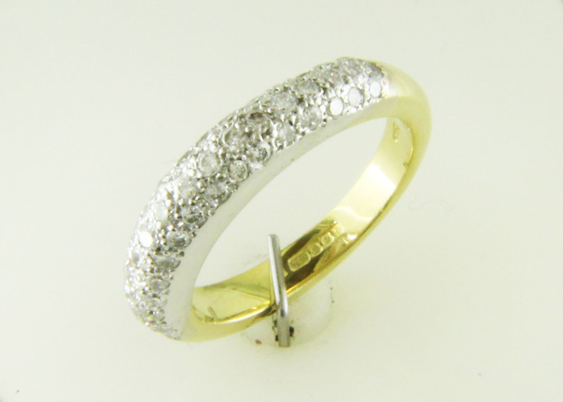 18ct Wedding Band Diamond Ring E VVS2 1.58 - Image 4 of 4