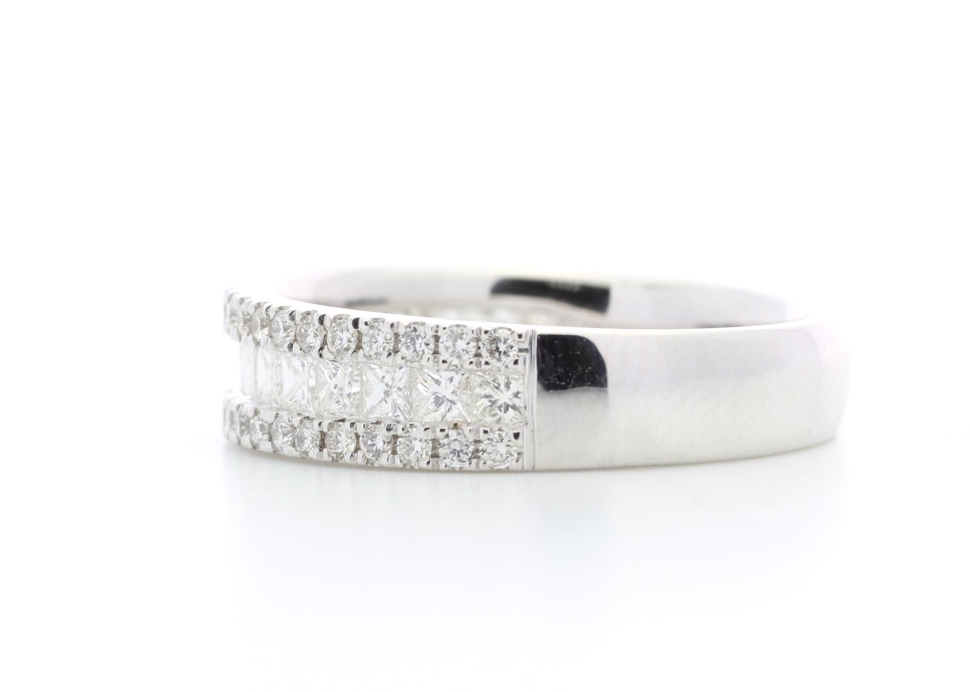 18ct White Gold Channel Set Semi Eternity Diamond Ring 1.00 - Image 2 of 3