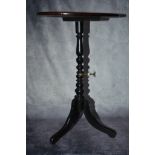 Adjustable Georgian wine table/lampstand