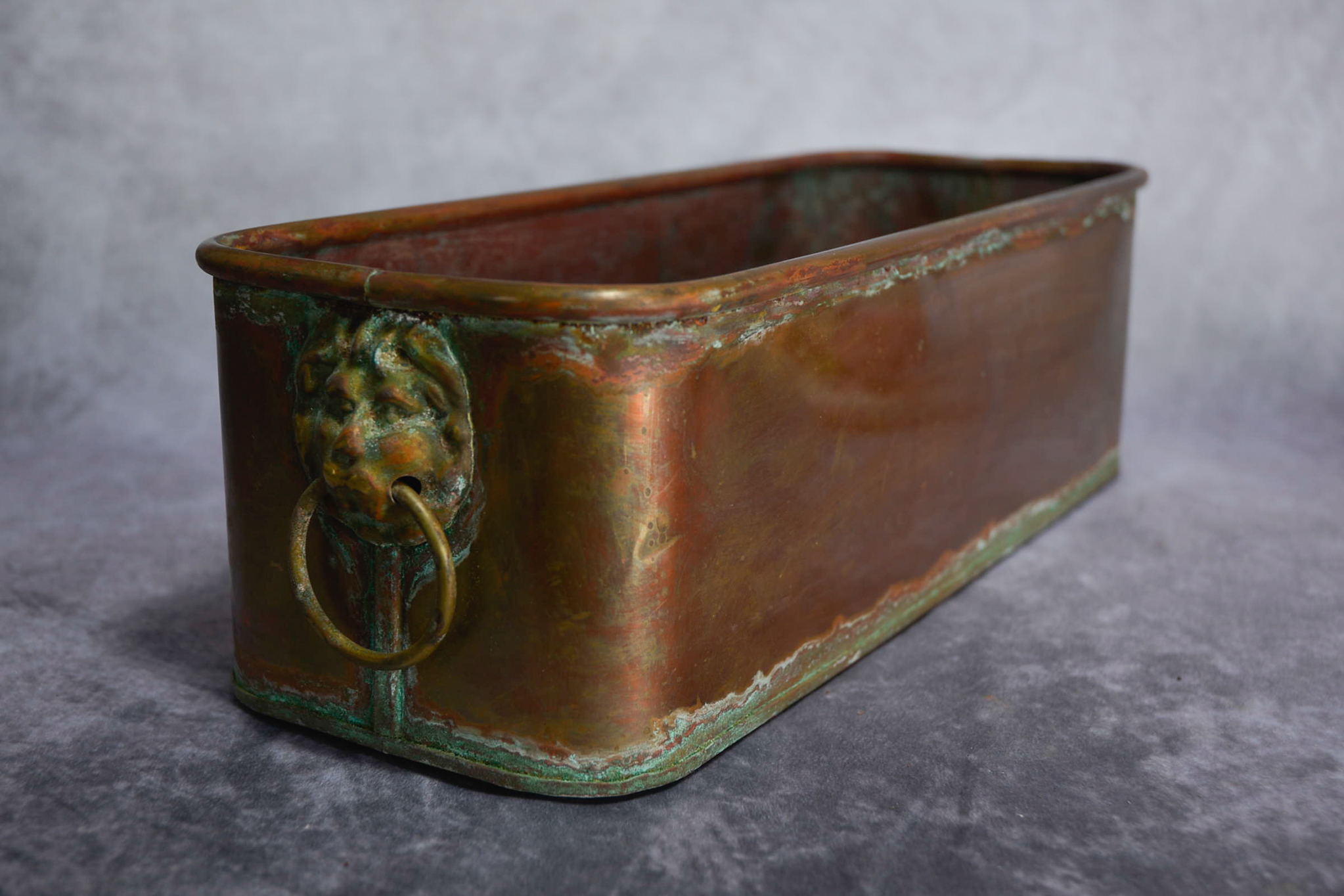 Copper Jardinere with Lion handles