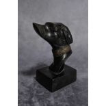 Art Deco bronzed cast dog